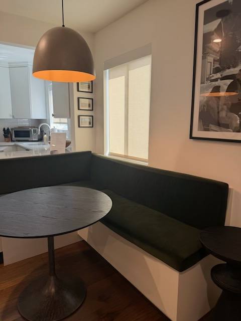 Kitchen and dining area, after